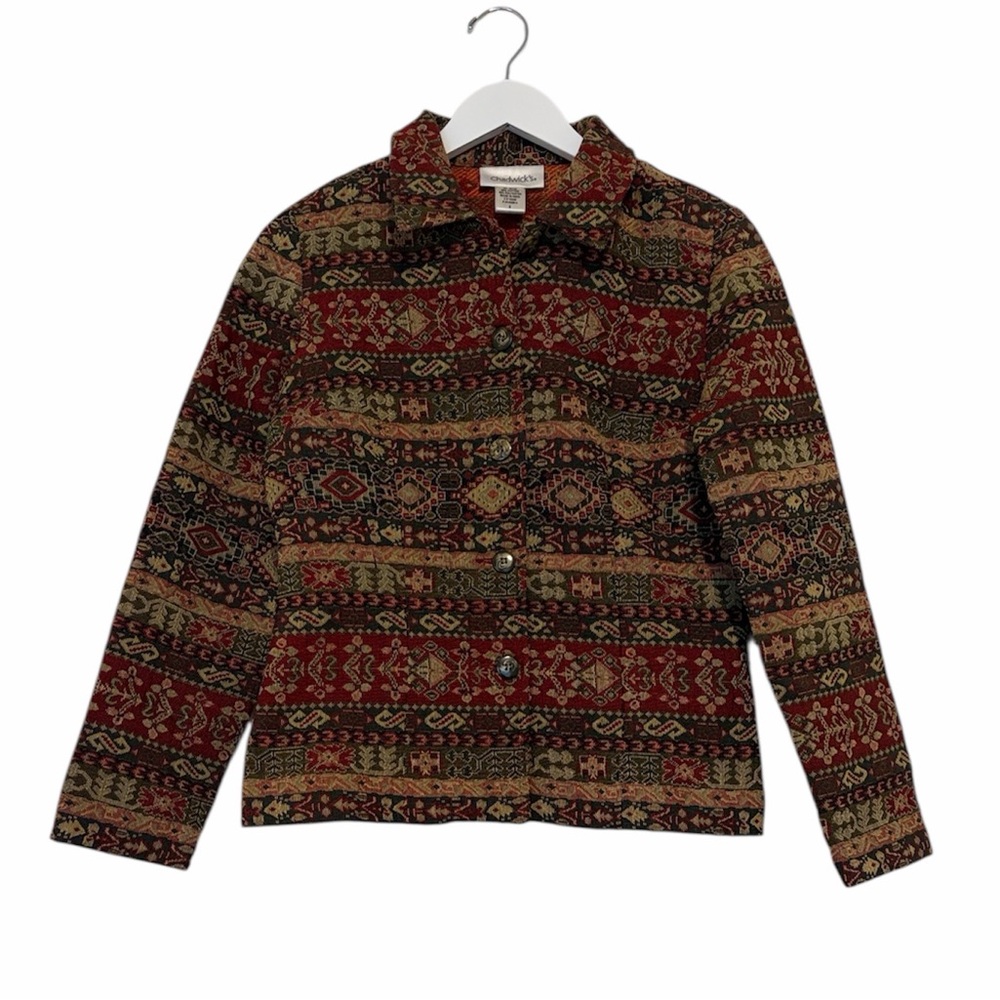 Chadwicks Vintage Tapestry Jacket, Size 6